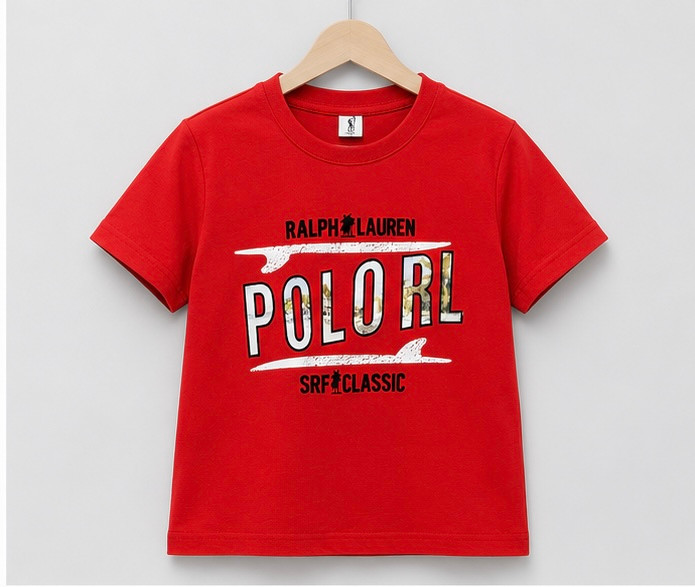 تیشرت قرمز poLoRL وارداتی پسرانه کد۱۰۹۲